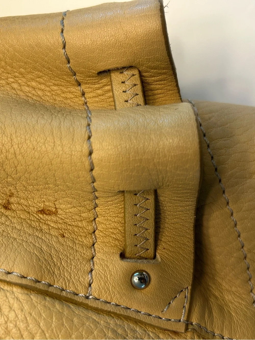 Cole Haan Leather Shoulder Hobo Bag - Tan